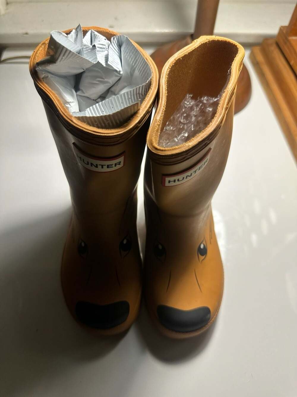 Hunter Kids Fox Rain boots- Folk Amber toddler  Size US 7/8